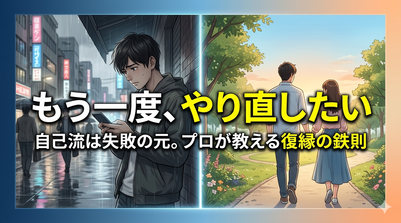 元カノとの復縁を絶望的にする「良かれと思ってやる行動」とは？6万人が救われた復活愛の法則