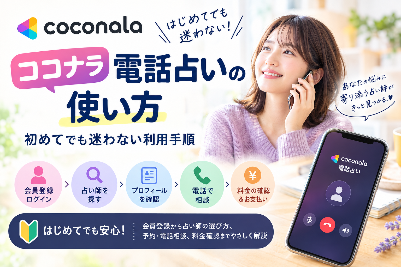 ココナラ電話占いの使い方｜初めてでも迷わない利用手順を解説