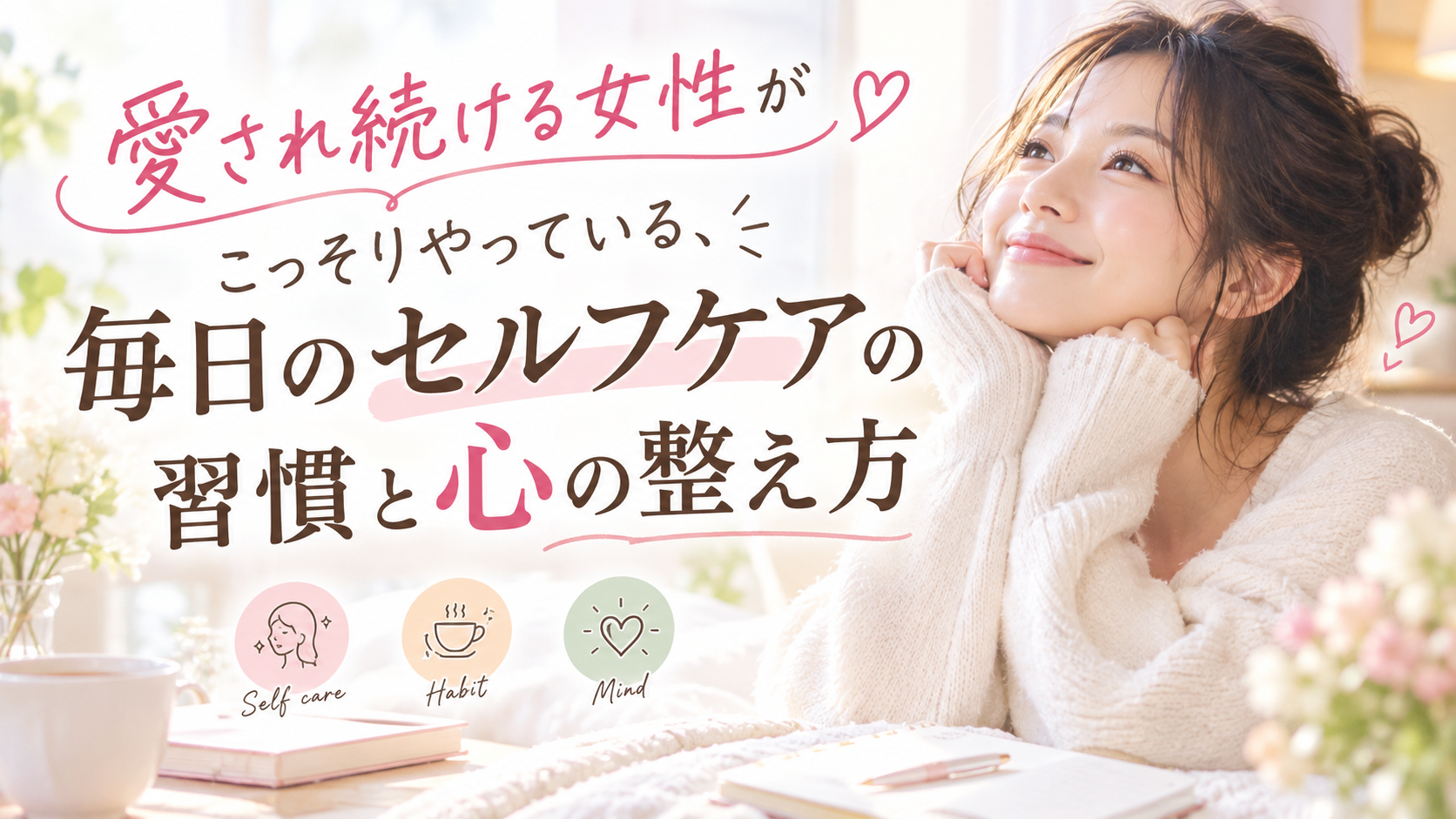 愛され続ける女性がこっそりやっている、毎日のセルフケアの習慣と心の整え方