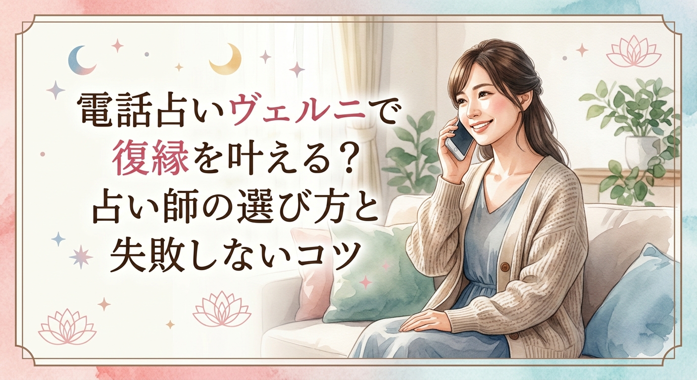 電話占いヴェルニで復縁は叶う？当たる先生の選び方と失敗しないコツ